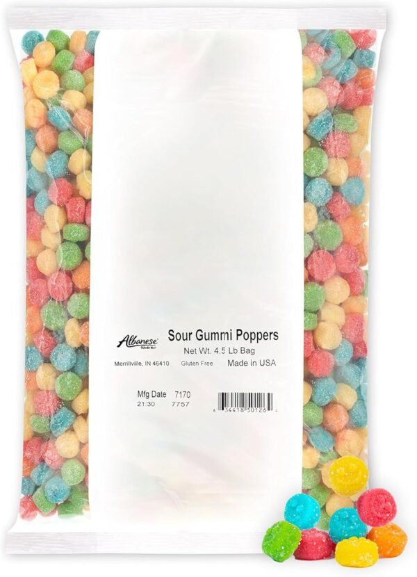 Albanese Sour Poppers 4.5 lbs