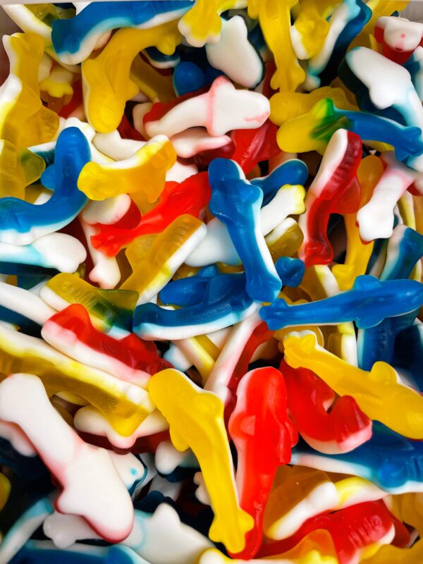 Multi Coloured Gummy Sharks 2.5 KG *NEW*