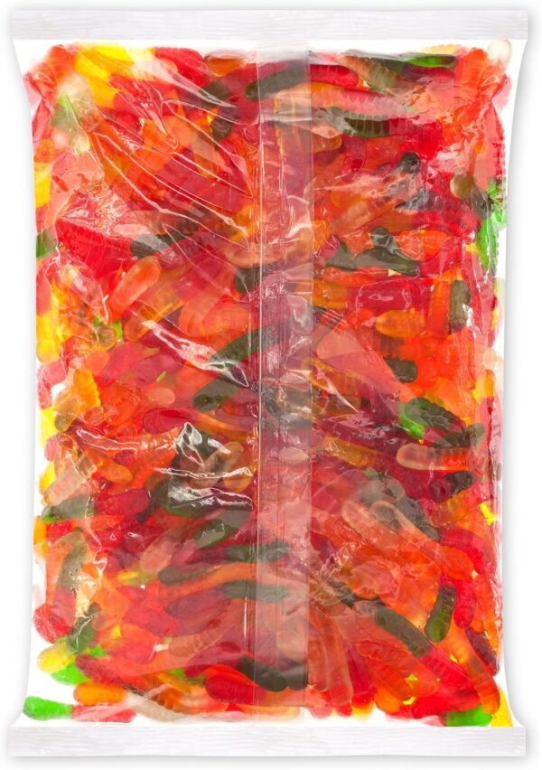 Albanese Mini Assorted Fruit Gummi Worms 5 lbs