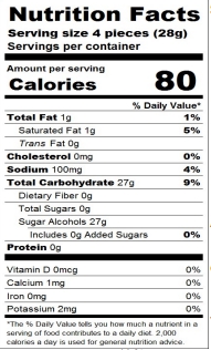 No Sugar Added Salt Water Taffy 600g