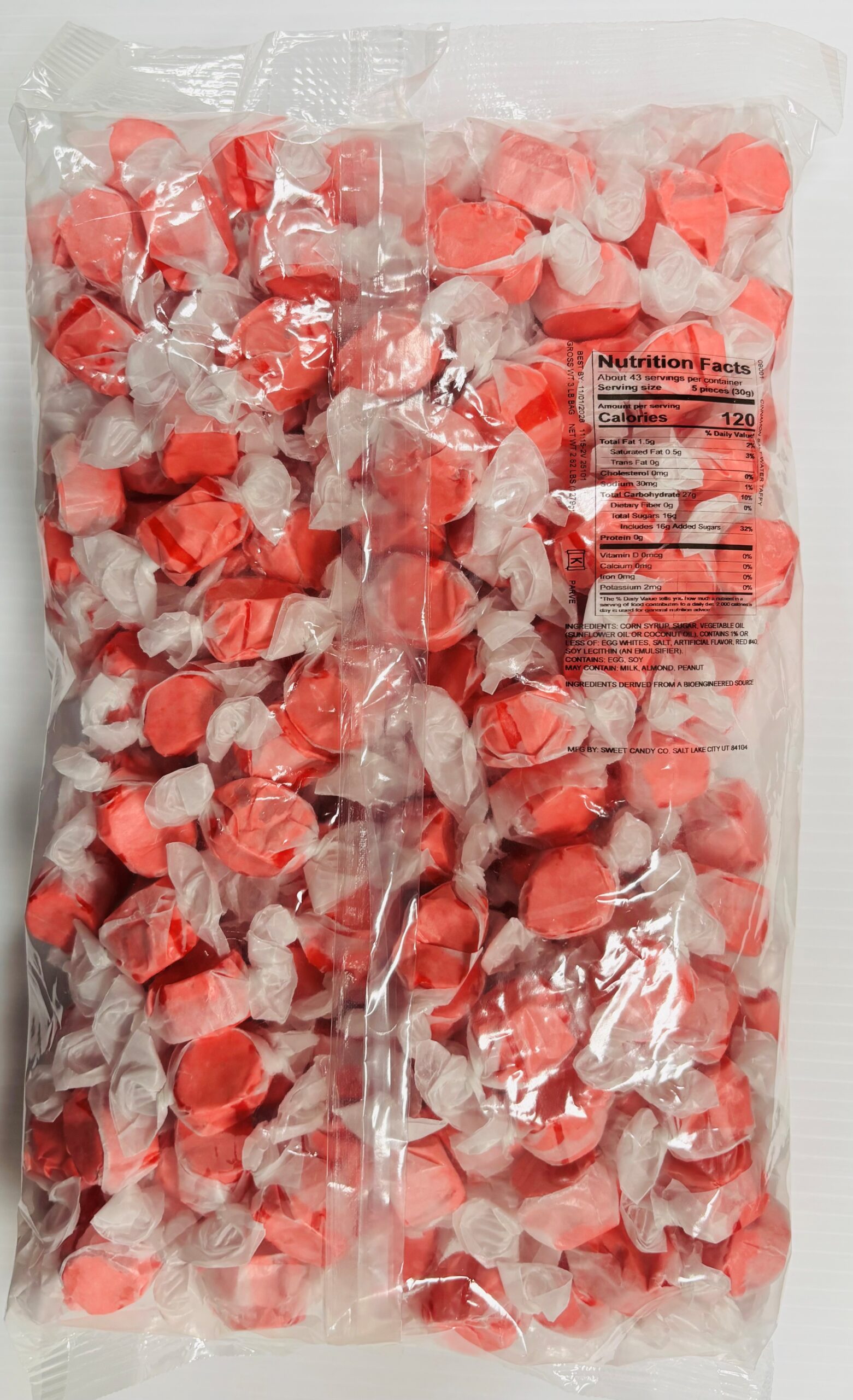 Cinnamon Salt Water Taffy 3lbs Cinnamon Salt Water Taffy 3lbs