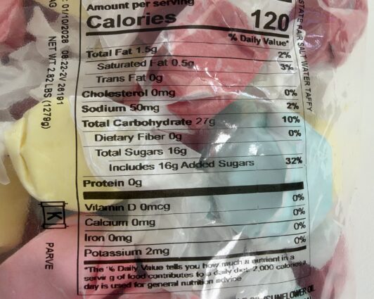 State Fair Salt Water Taffy 3lbs